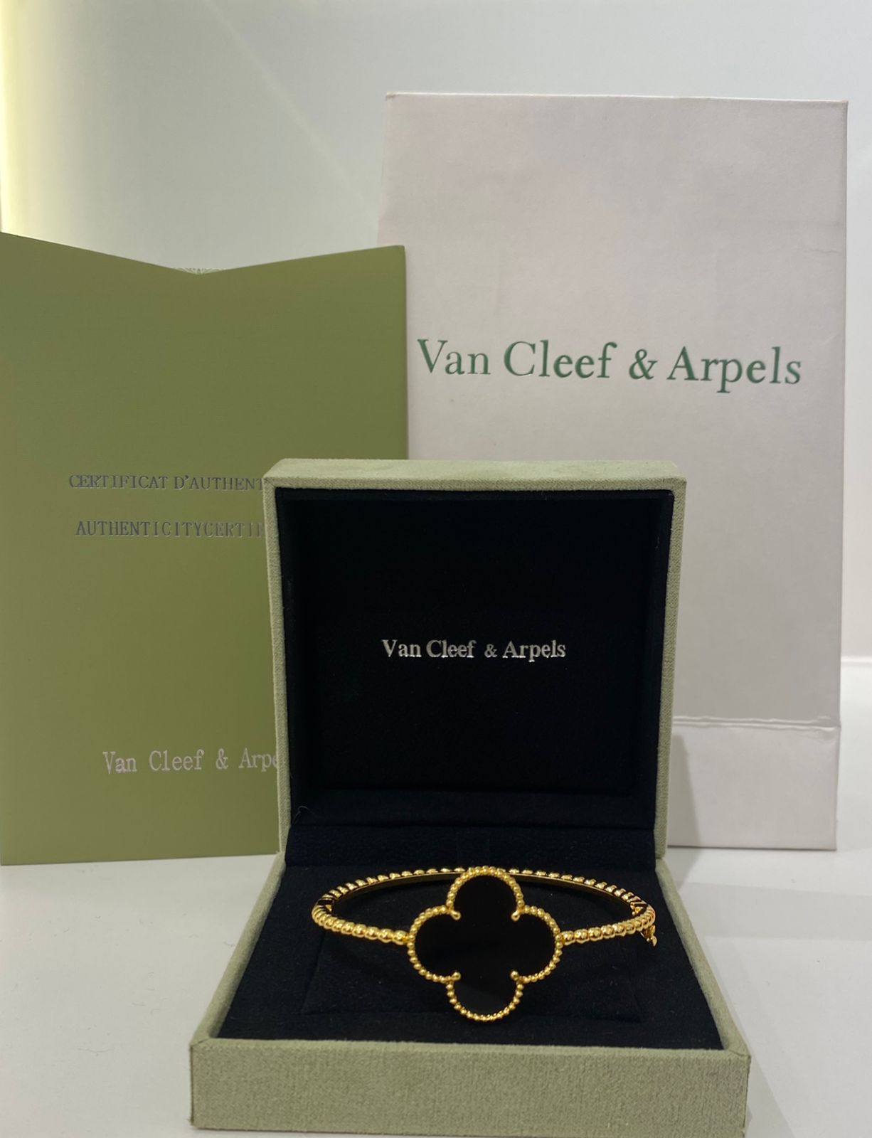 Van Cleef Black Clover Bracelet