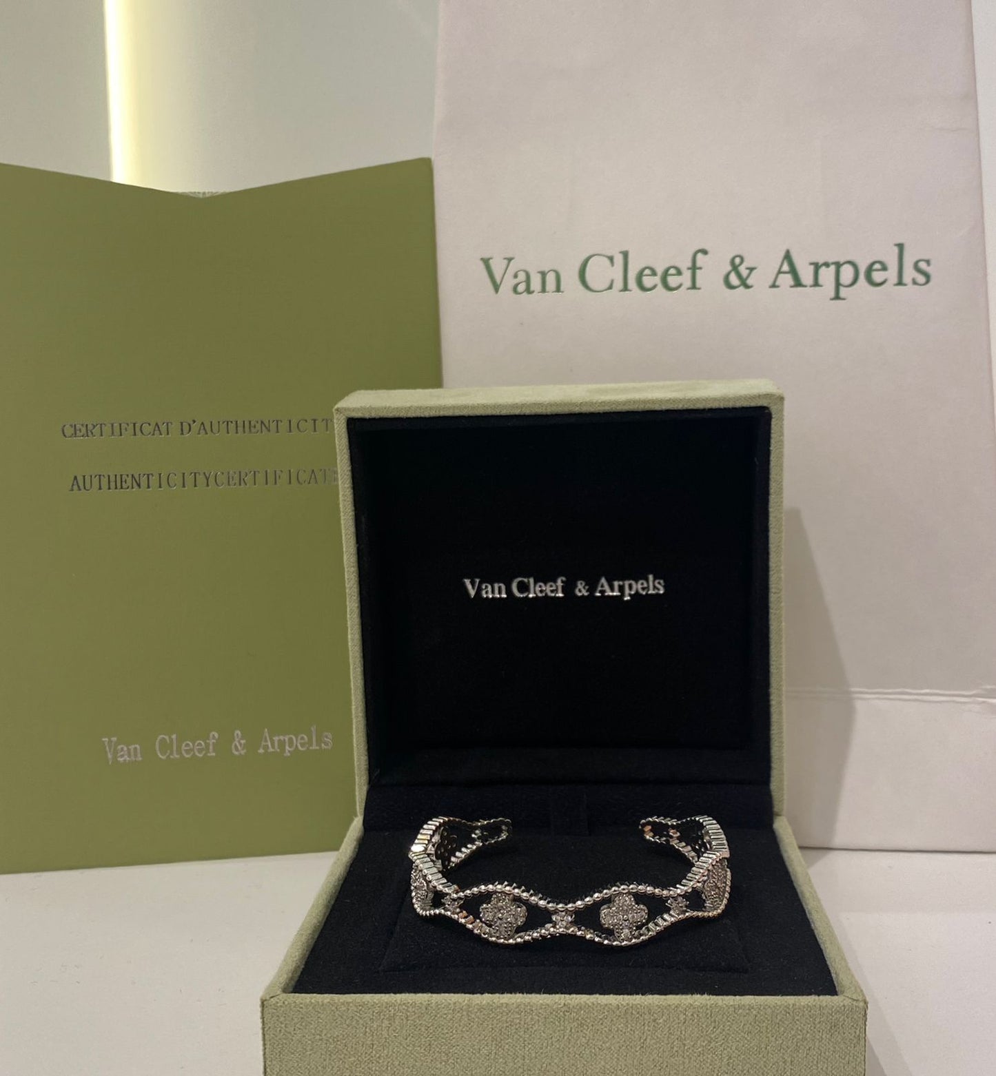 Van Cleef Silver Chain Bracelet
