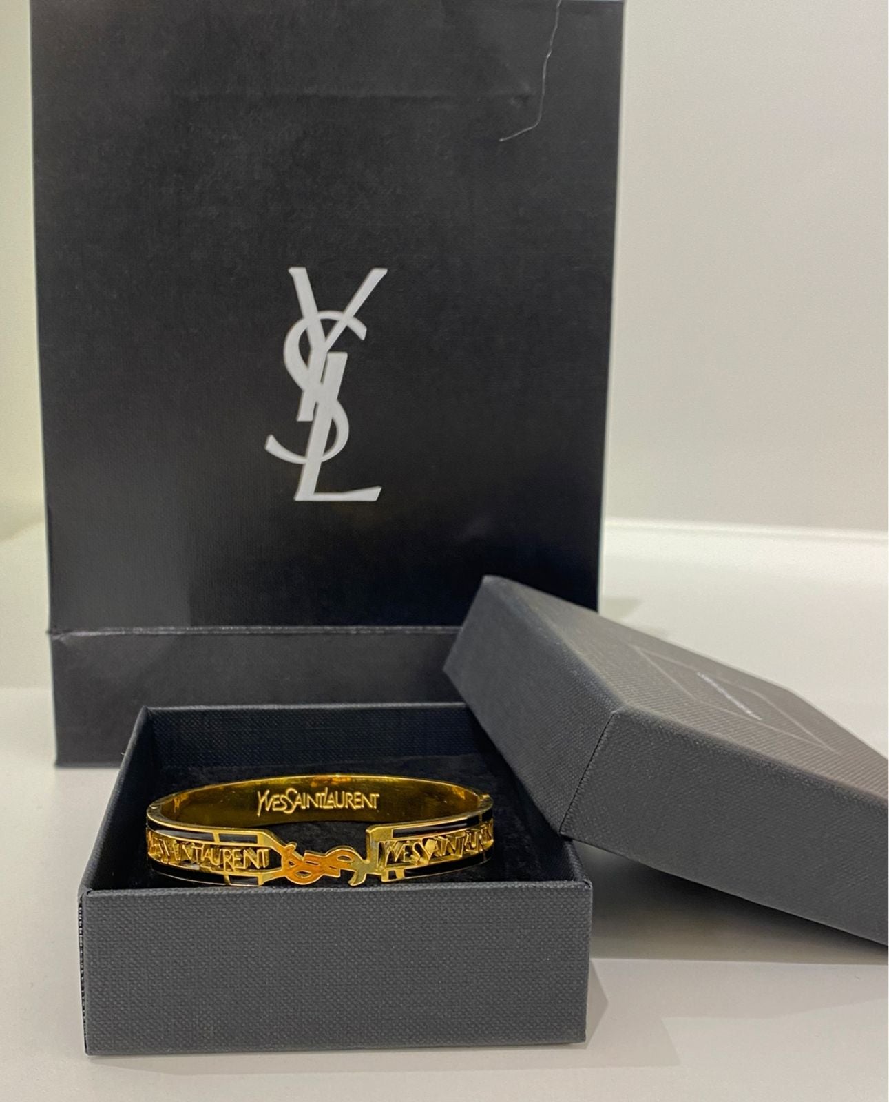 YSL Golden Logo Bracelet