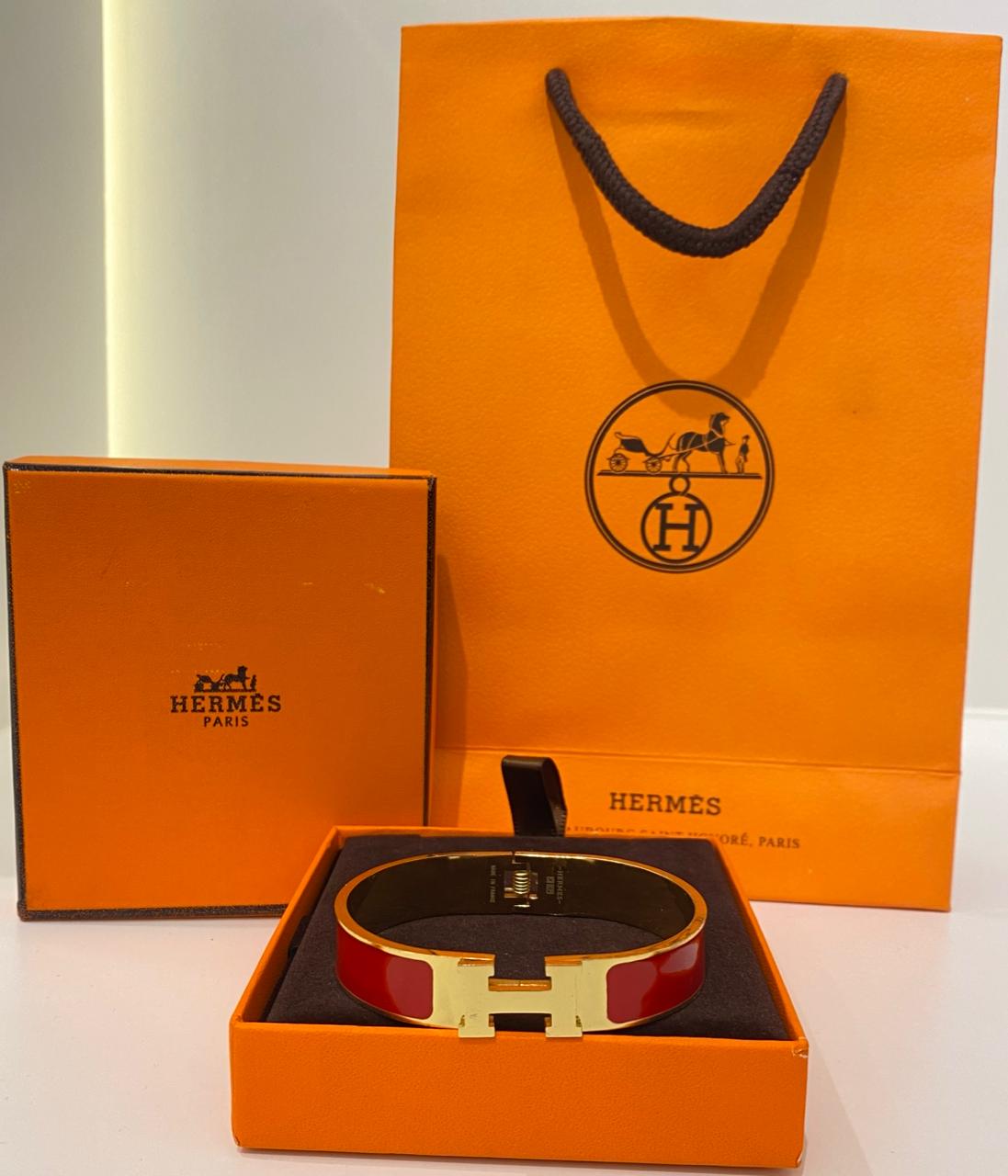 Hermes Elegant Red Bracelet