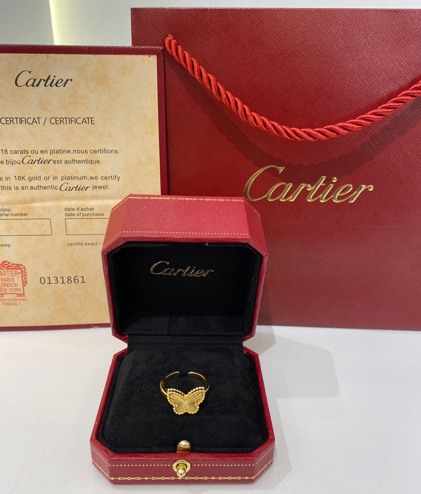 Cartier Butterfly Gold