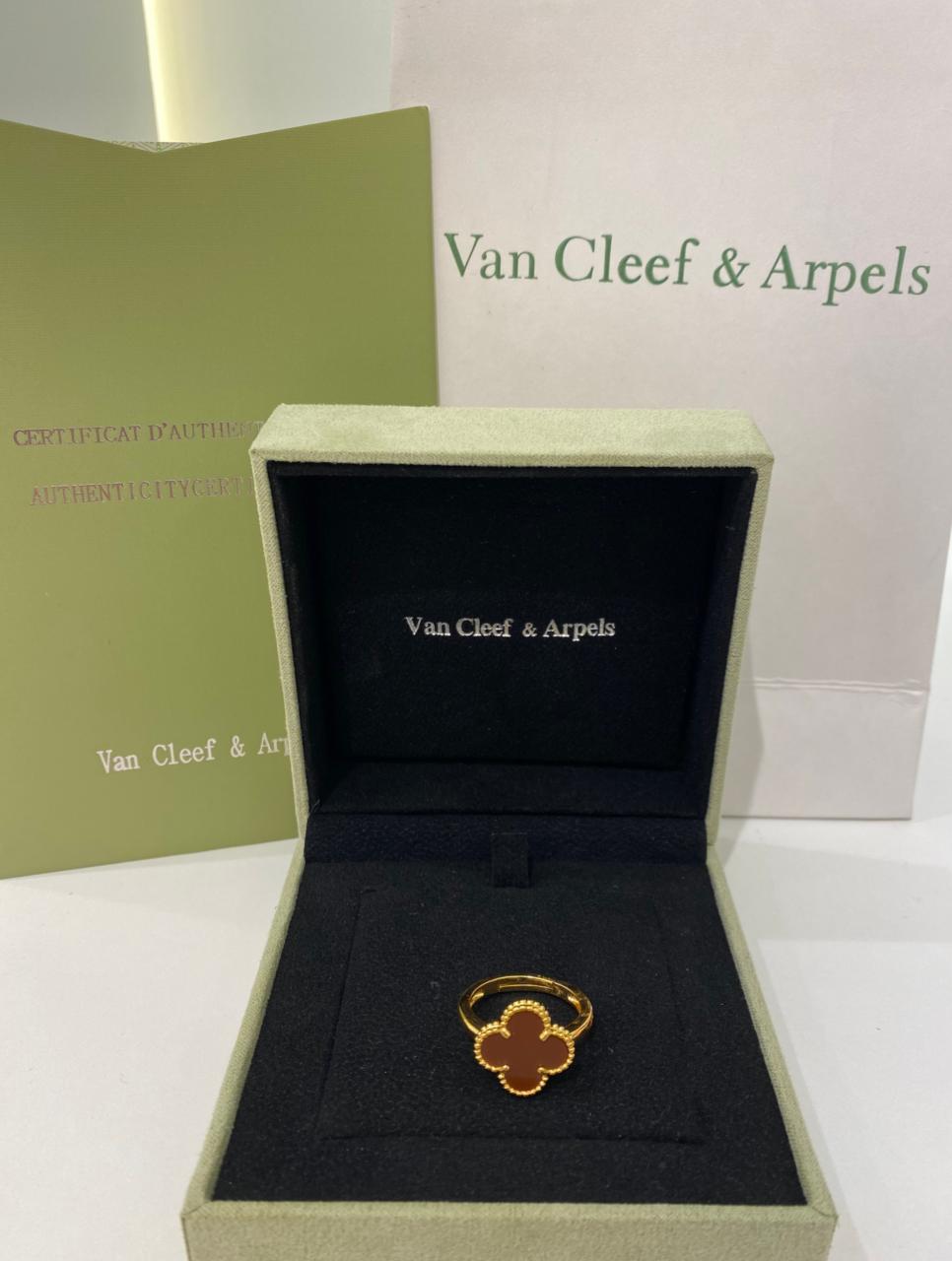 Van Cleef Red Clover Ring