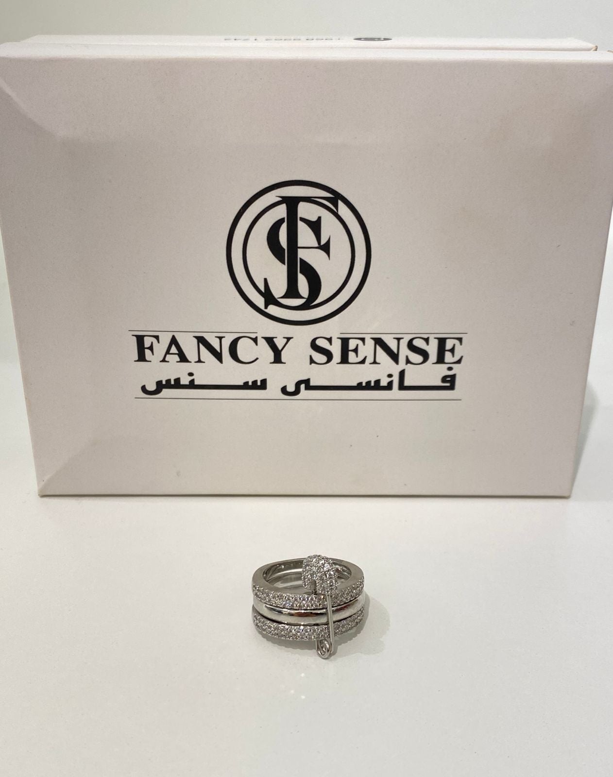 Silver Monaco Band Ring