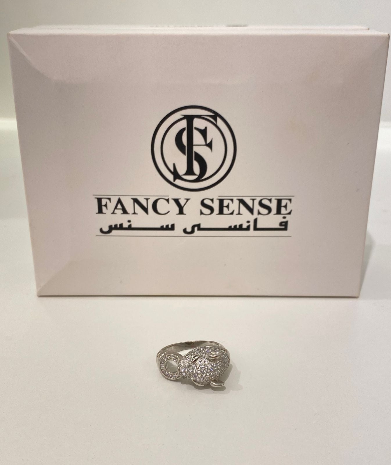 Shimmered Leopard Band Ring