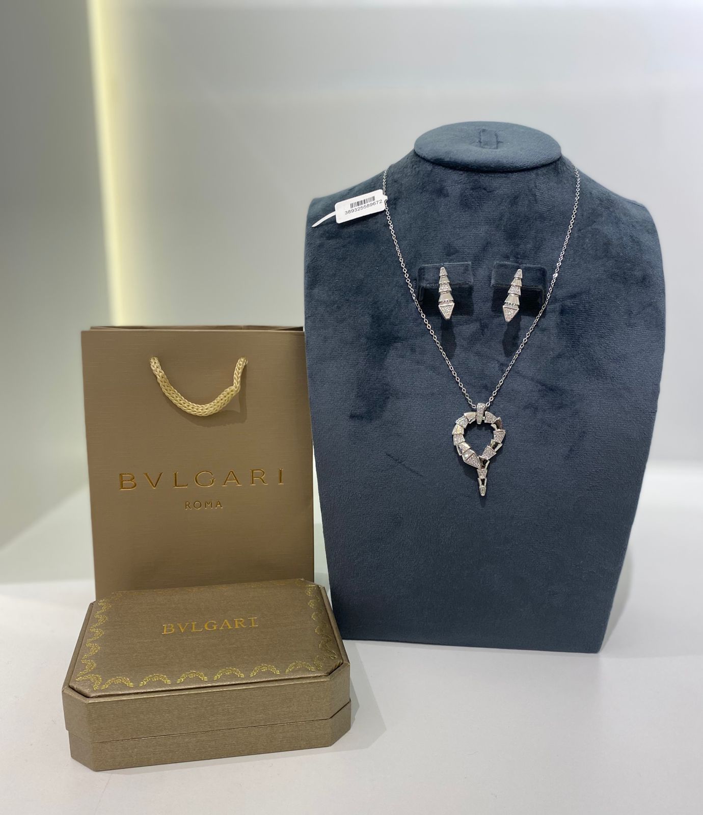 Bulgari Heart Drop Jewelry Set