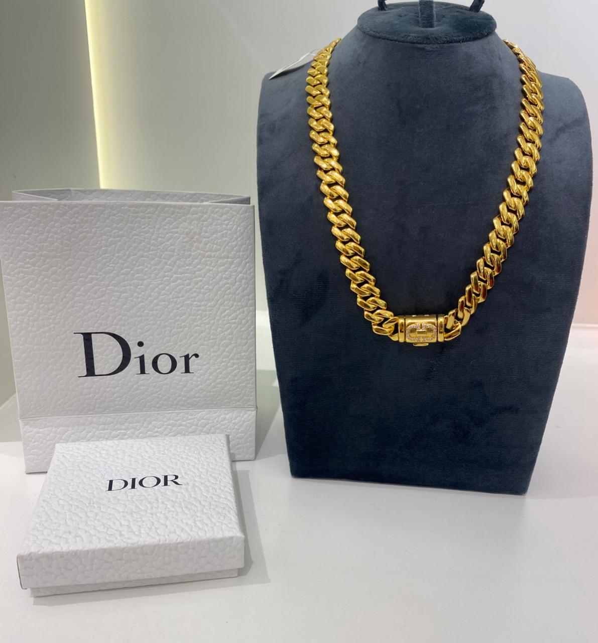Dior Gold-Plated Chain Necklace