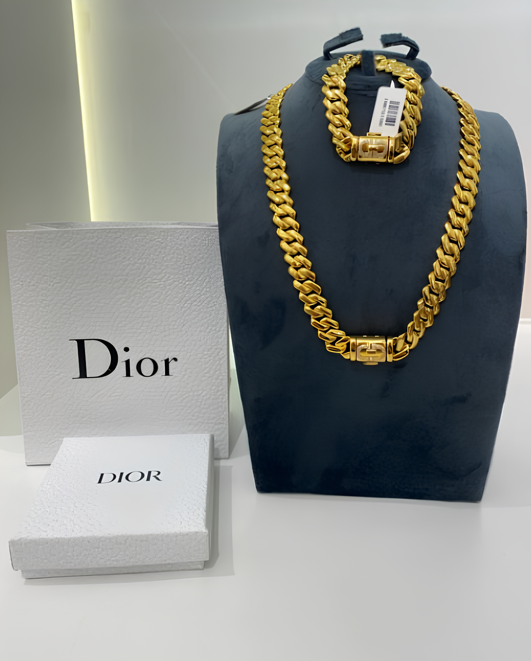 Dior Gold-Plated Chain Bracelet