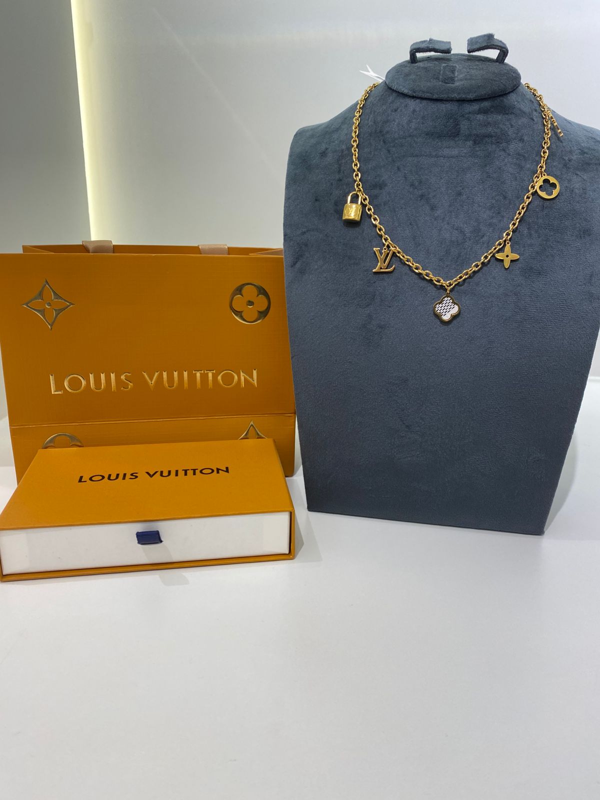 Louis Vuitton Charm Gold Necklace