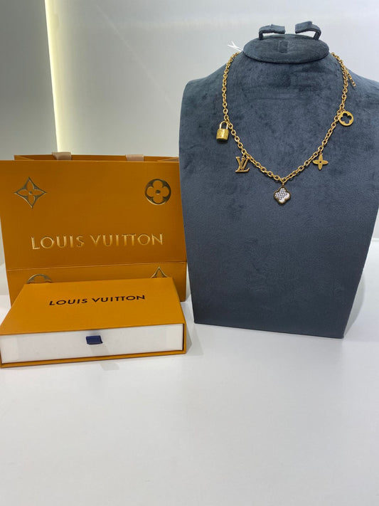 Louis Vuitton Charm Gold Necklace