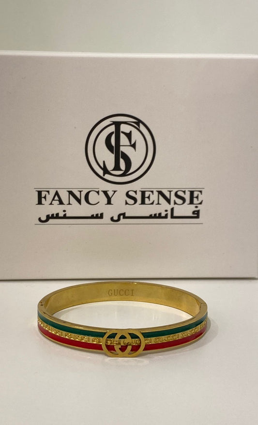 Gucci Enamel Bangle Bracelet