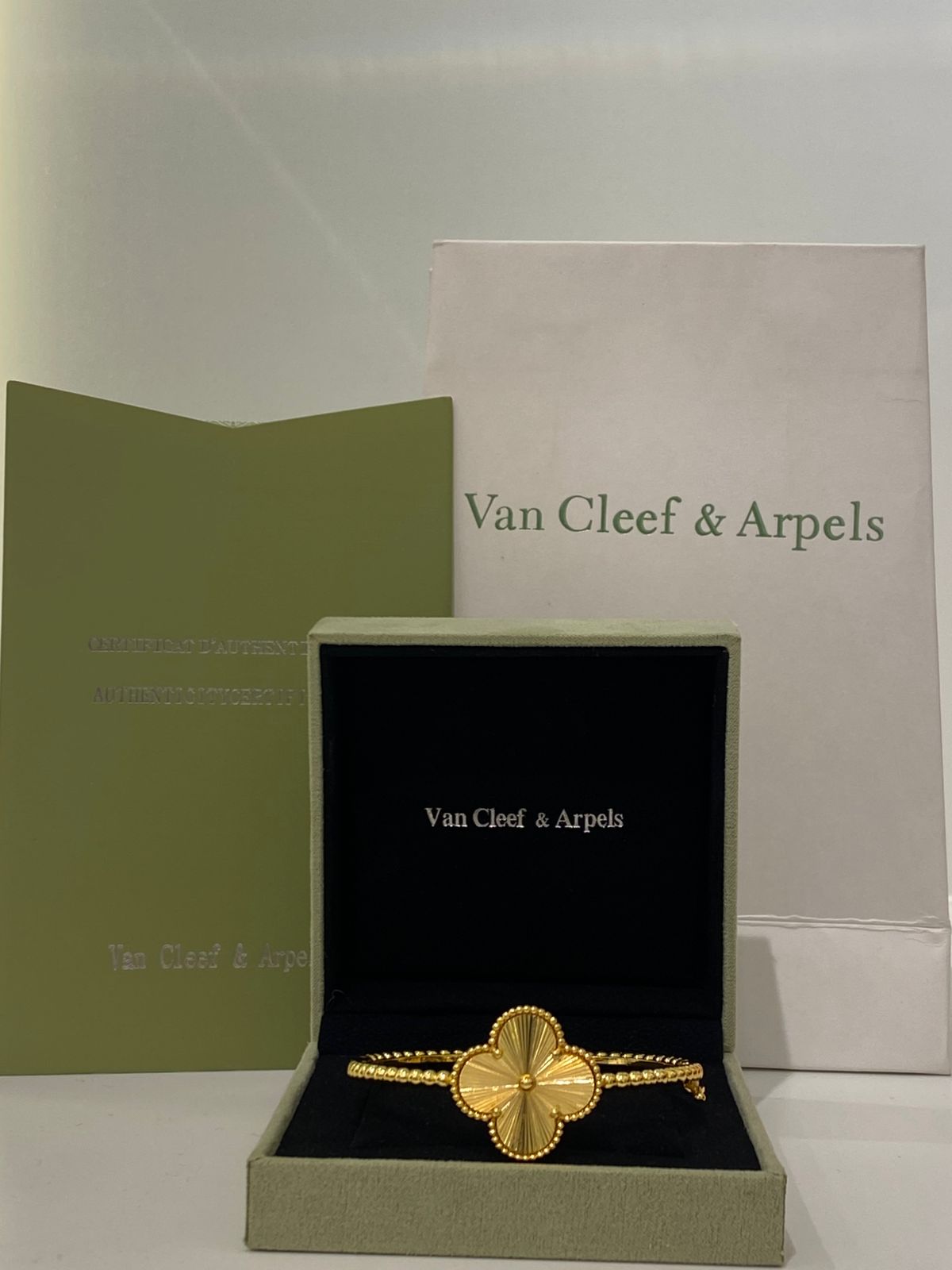 Van Cleef Gold Clover Bracelet