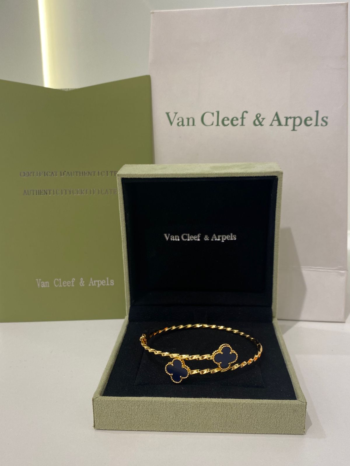 Van Cleef Triple Clover Bracelet
