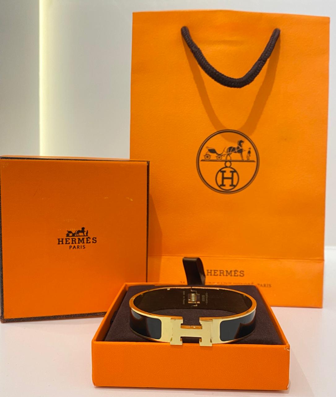 Hermes Elegant Black Bracelet