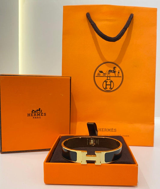 Hermes Elegant Black Bracelet