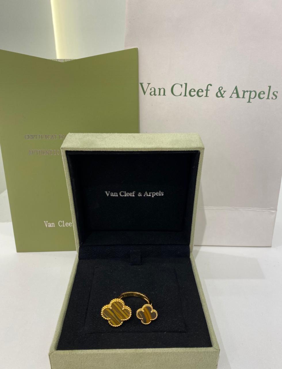 Van Cleef Yellow Clover Ring