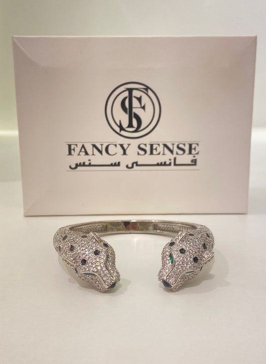 Leopard Silver Bracelet