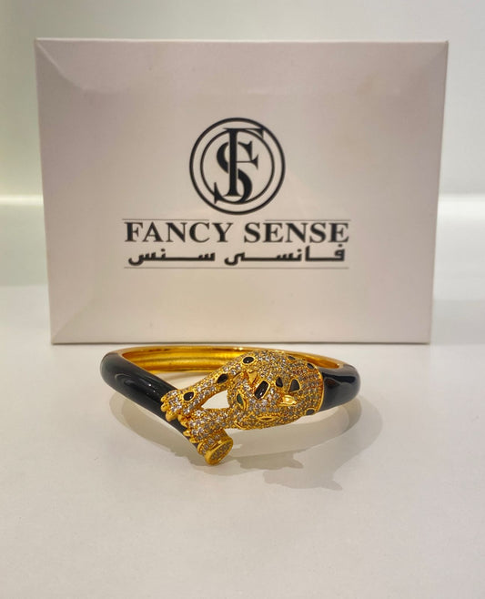 Leopard Black-Gold Bracelet