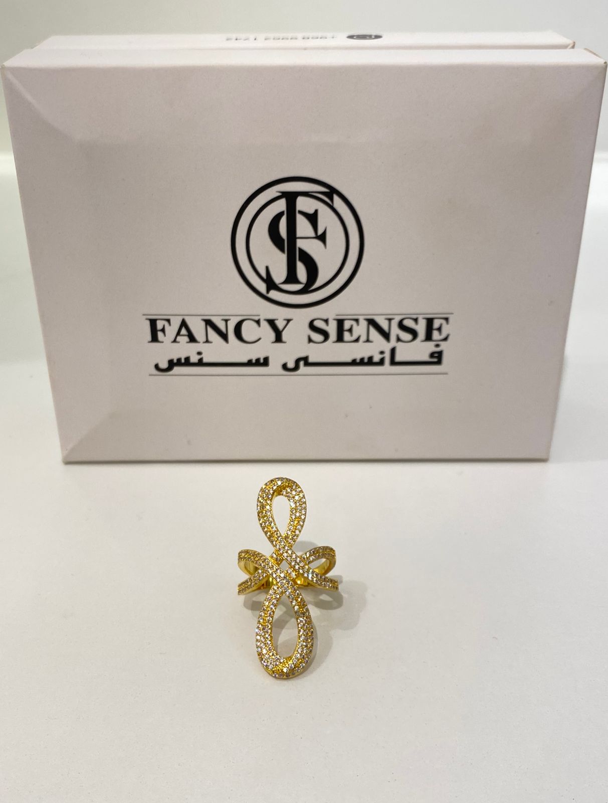 Floral Cross Gold Ring