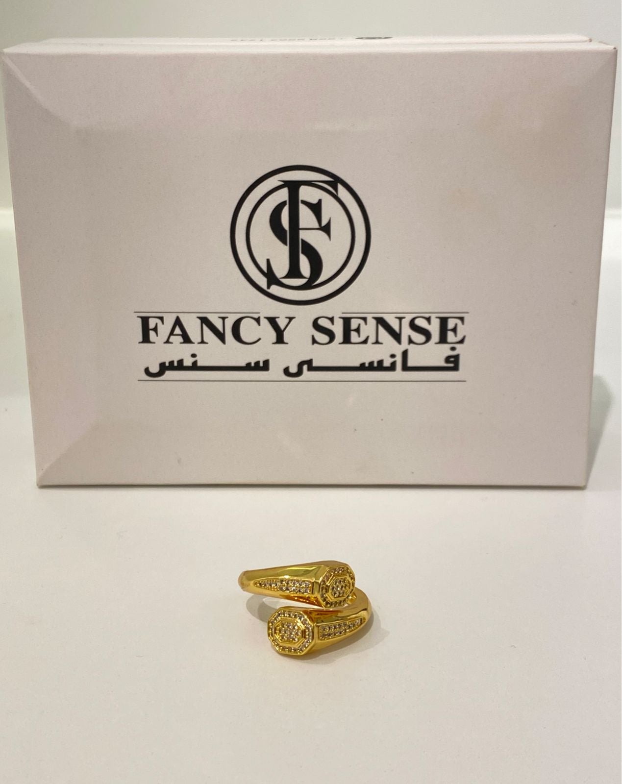 Elegant Gold Dual Ring