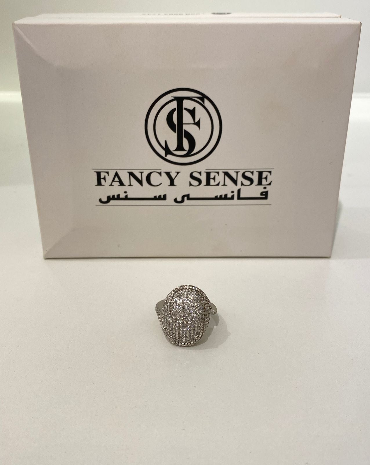 Radiant Silver Dome Ring