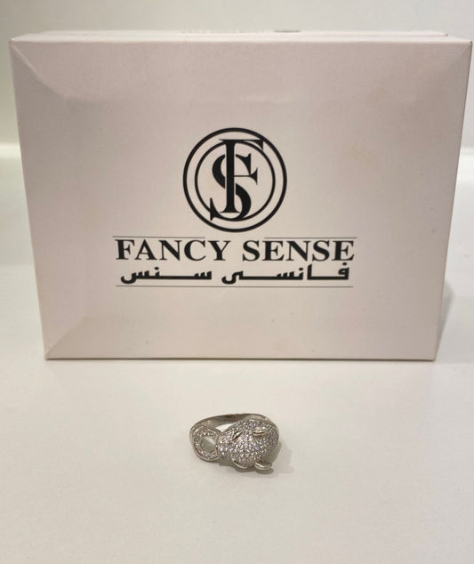 Shimmered Leopard Band Ring