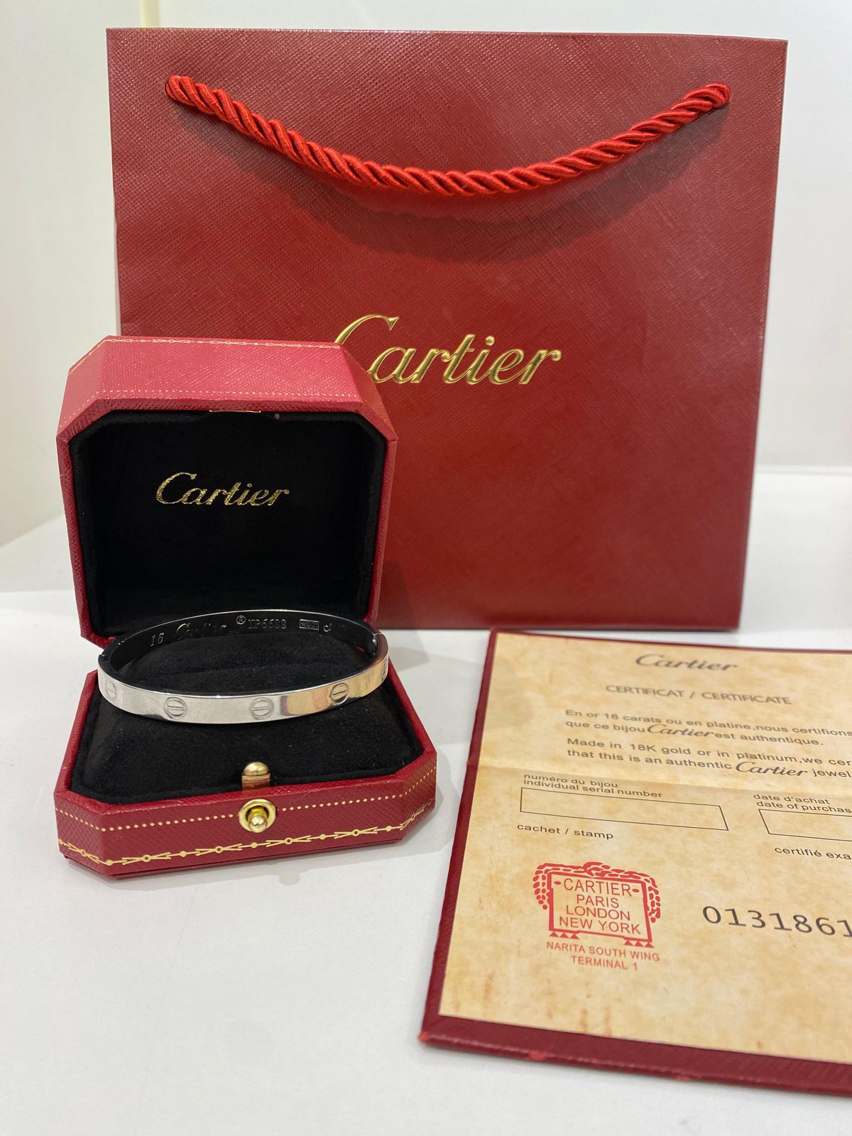 Cartier bracelet silver