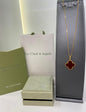 Van Cleef Red Clover Pendant