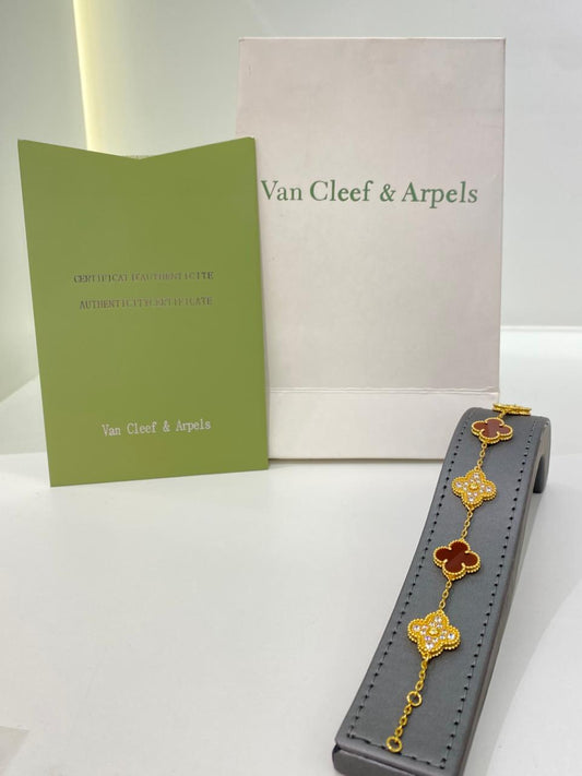 Van Cleef Red Gold Bracelet