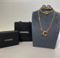 Chanel Crystal CC Gold-Plated Statement Jewelry Set