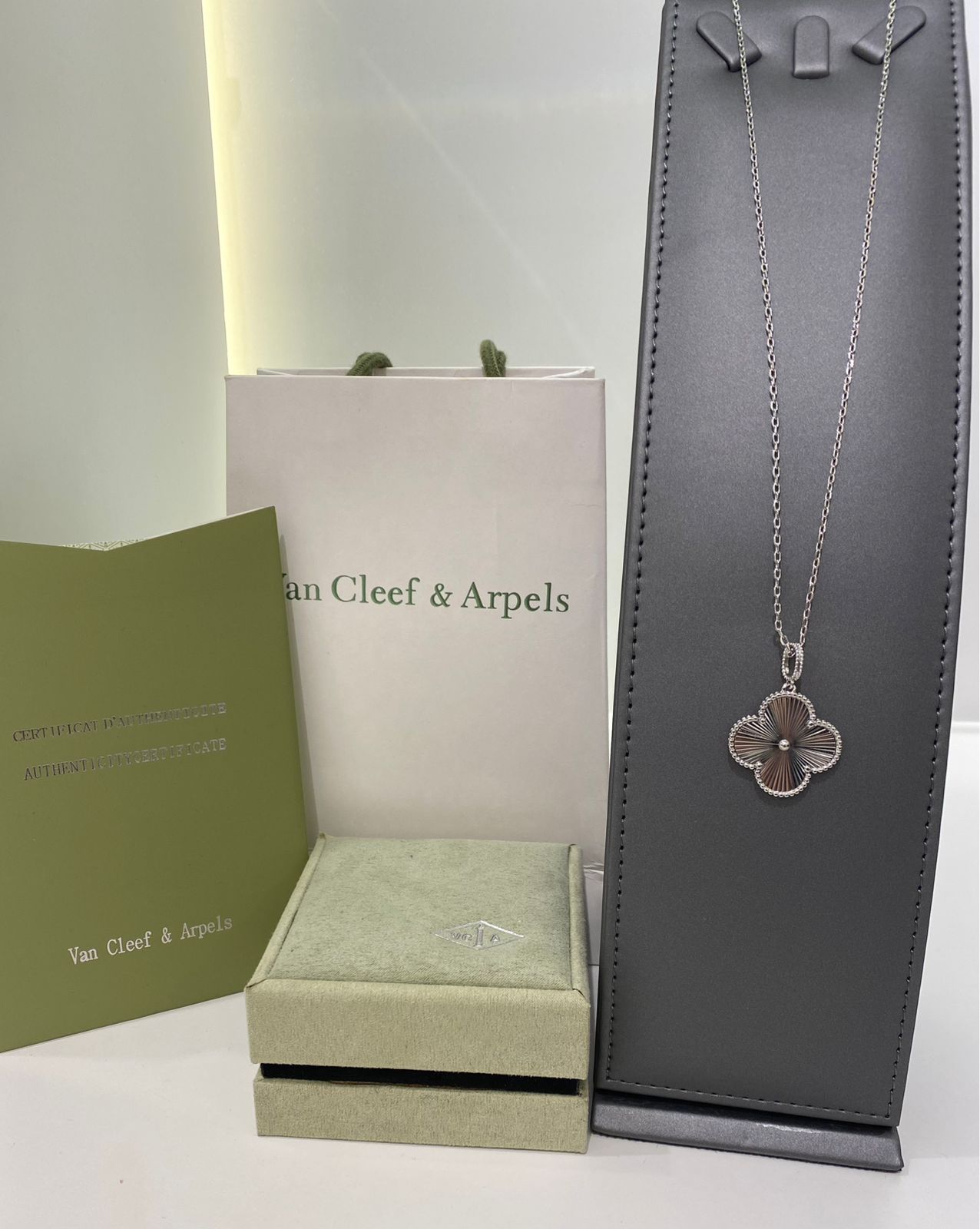 Van Cleef Silver Clover Pendant