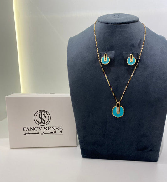 Messika Turquoise Enamel Set