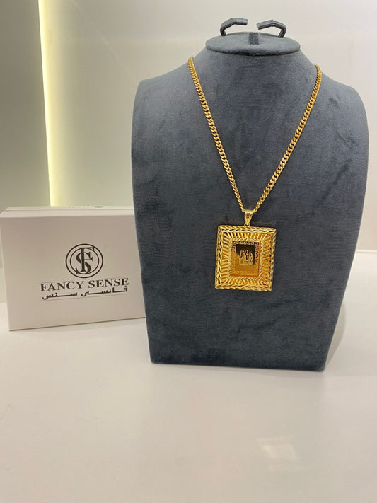 Square Frame Kaaba Necklace