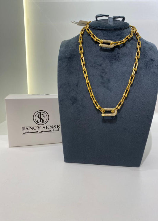 Tiffany Double Link Gold Set