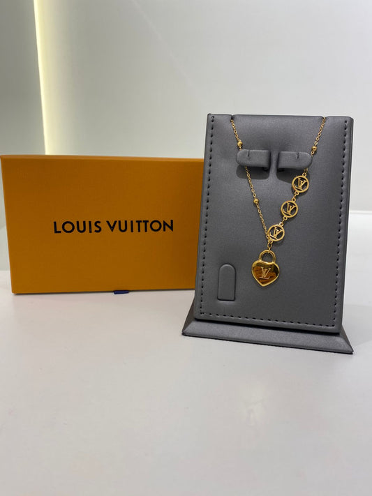 Louis Vuitton Heart Lock Necklace