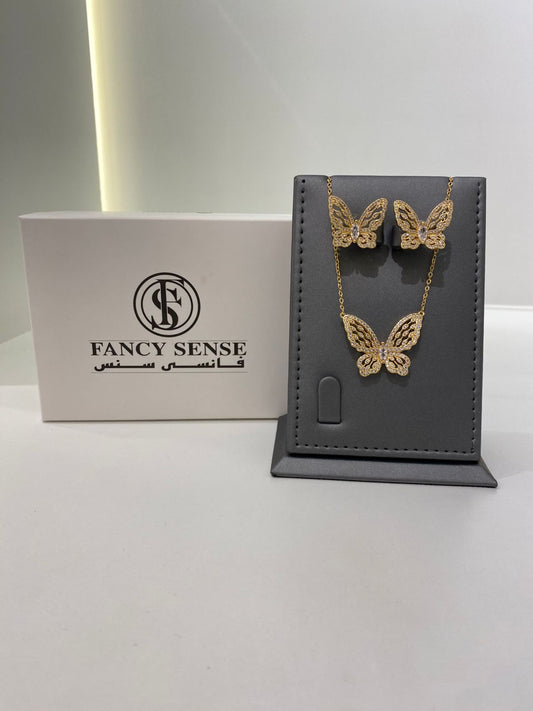 Butterfly Charm Jewelry Set