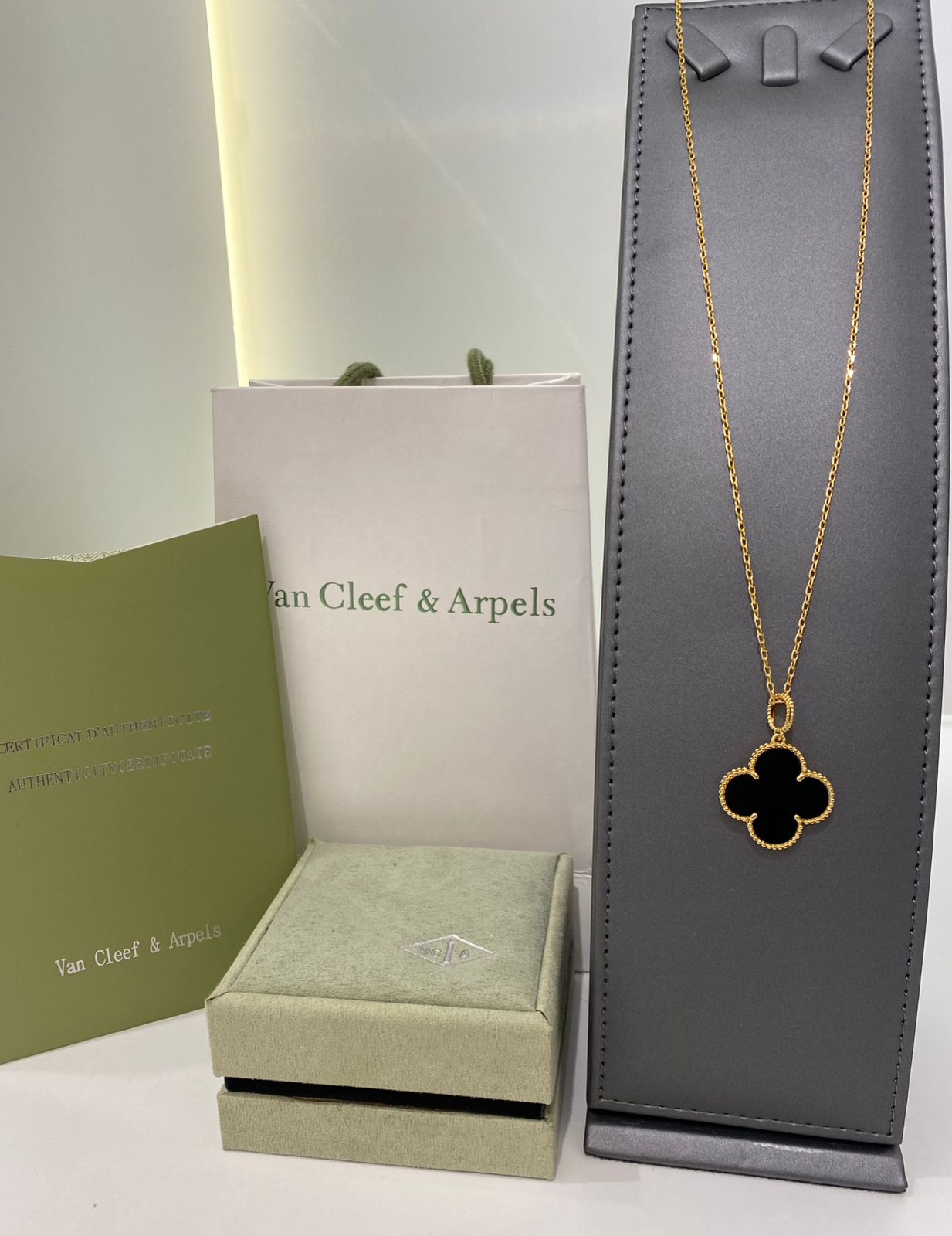 Van Cleef Black Clover Pendant