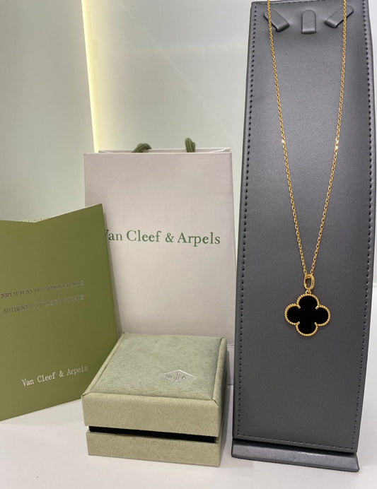 Van Cleef Black Clover Pendant