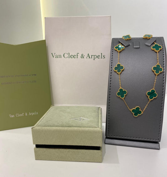 Van Cleef Green Clover Set